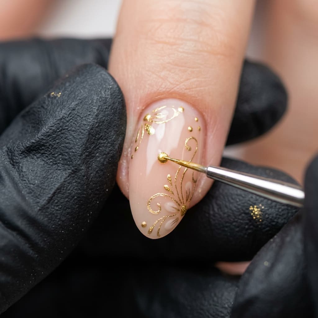 BIAB + Advanced Nail Art